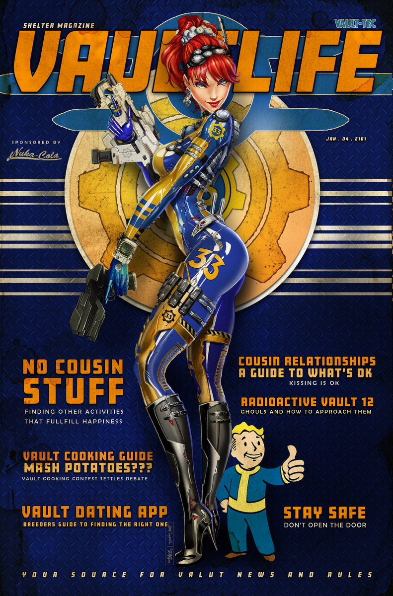2024 Fallout Blood Magazine Metal Cosplay Cover – Jamie Tyndall