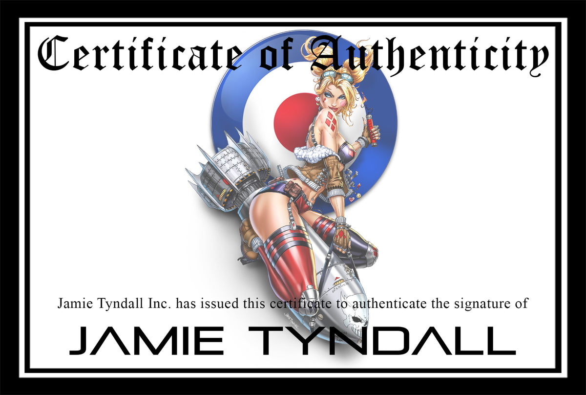 Certificate of Authenticity Add On – Jamie Tyndall