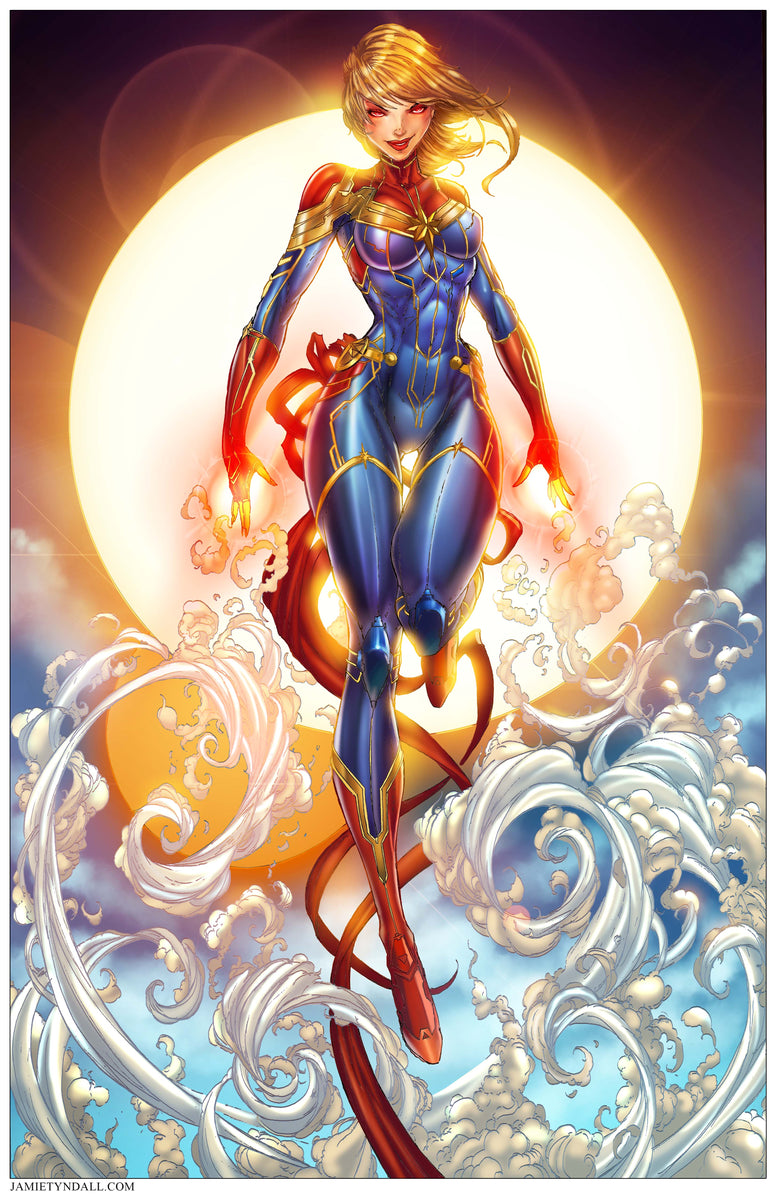 Captain Marvel Print – Jamie Tyndall
