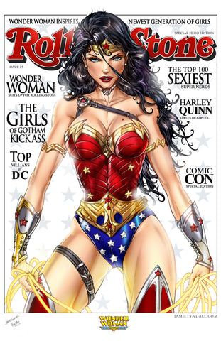 Wonder Woman Rolling Stone Print