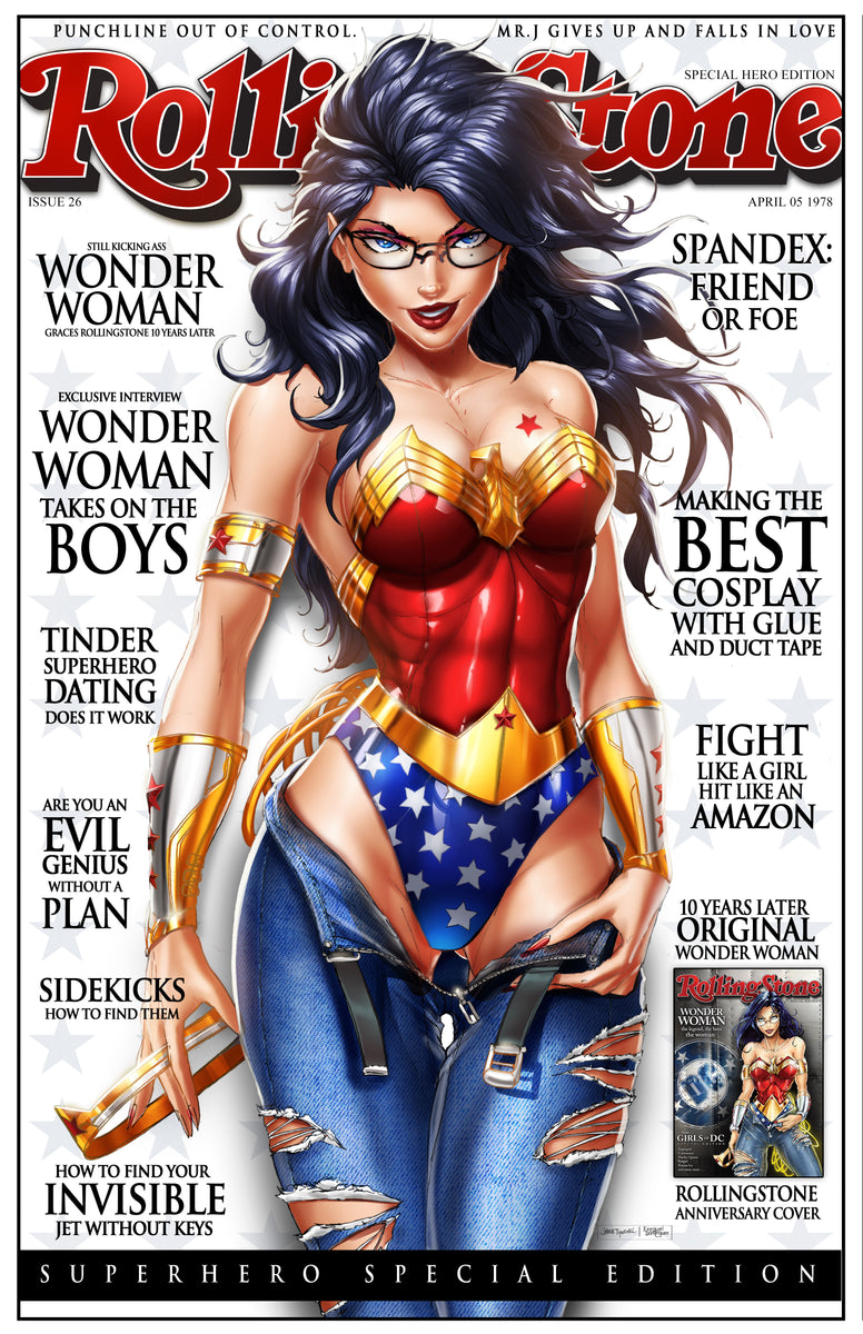 Wonder Woman 10 Year Anniversary Print Jamie Tyndall 3986