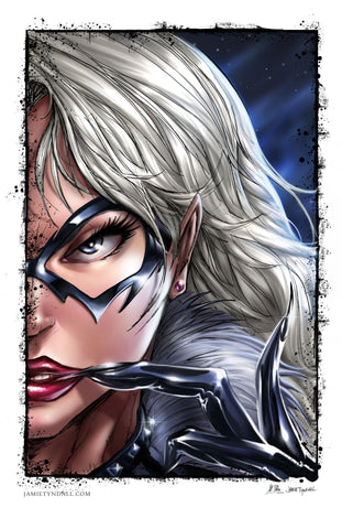 Blackcat Face Print