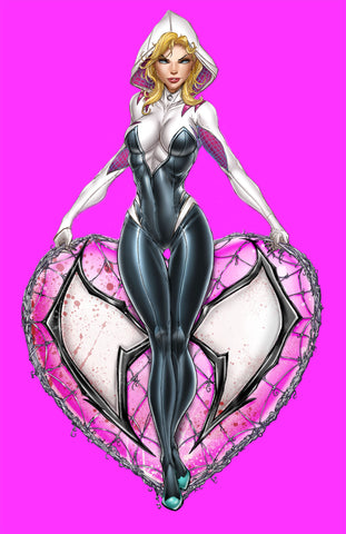 Webbed Blonde Girlfriend Virgin Comic