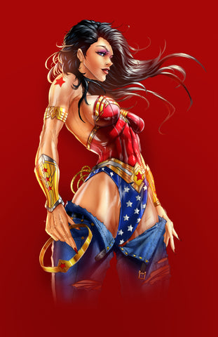 Wonder Woman Magestic Red Print