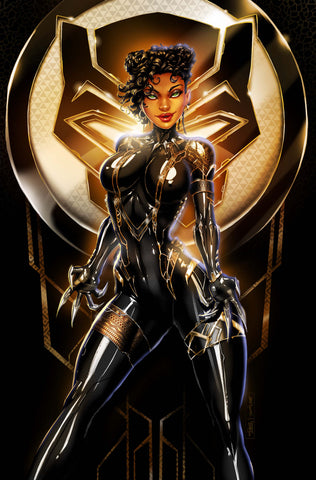 DOE #1 Black Panther Cosplay Virgin Comic Digital Download