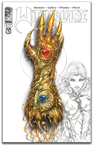 Witchblade #3 NYCC White Sketchup Cover – Jamie Tyndall