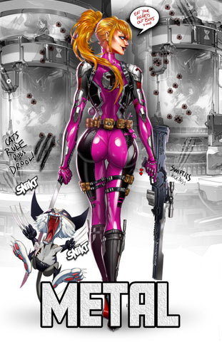 Taylor Pool #2 Pink Suit Virgin Metal Comic