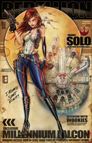 Retro Han Solo Print