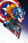 Captain America Bust Print
