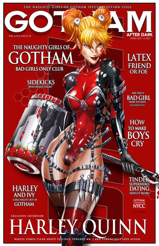Harley Steampunk Gotham Print